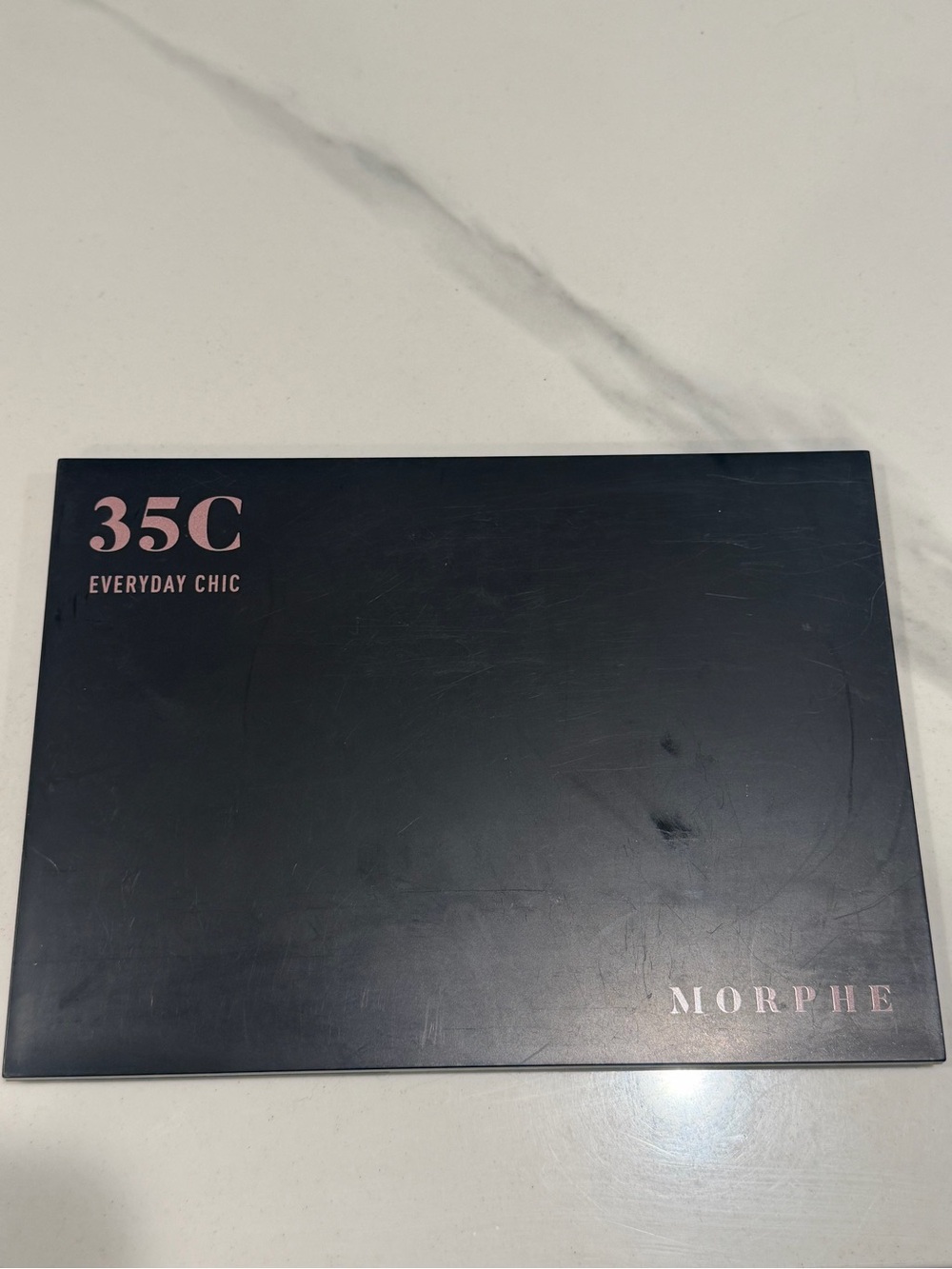 Morphe 35C Everyday Chic Eyeshadow Palette - Black with Pink Accents
